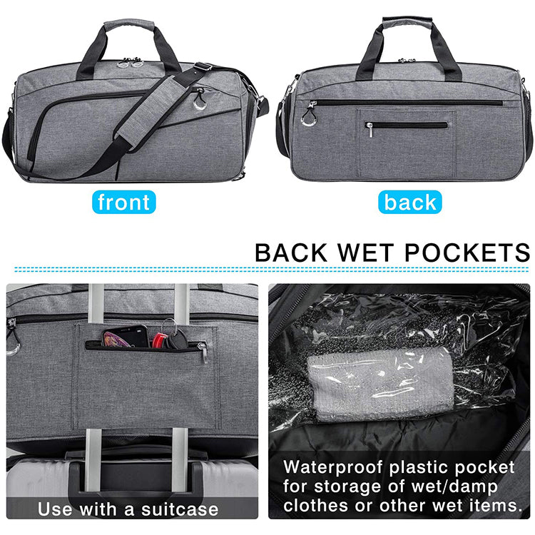 35L Large Capacity Duffel Sport With Shoe Compartment