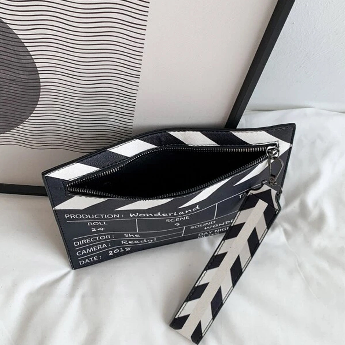 Movie Clapperboard Design Square Bag