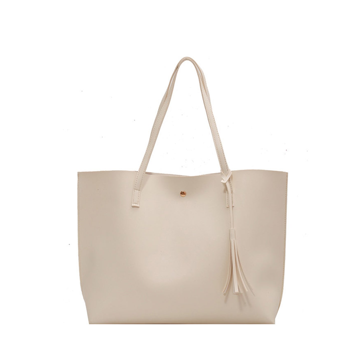 Women's Soft Faux Leather Tote Shoulder Bag