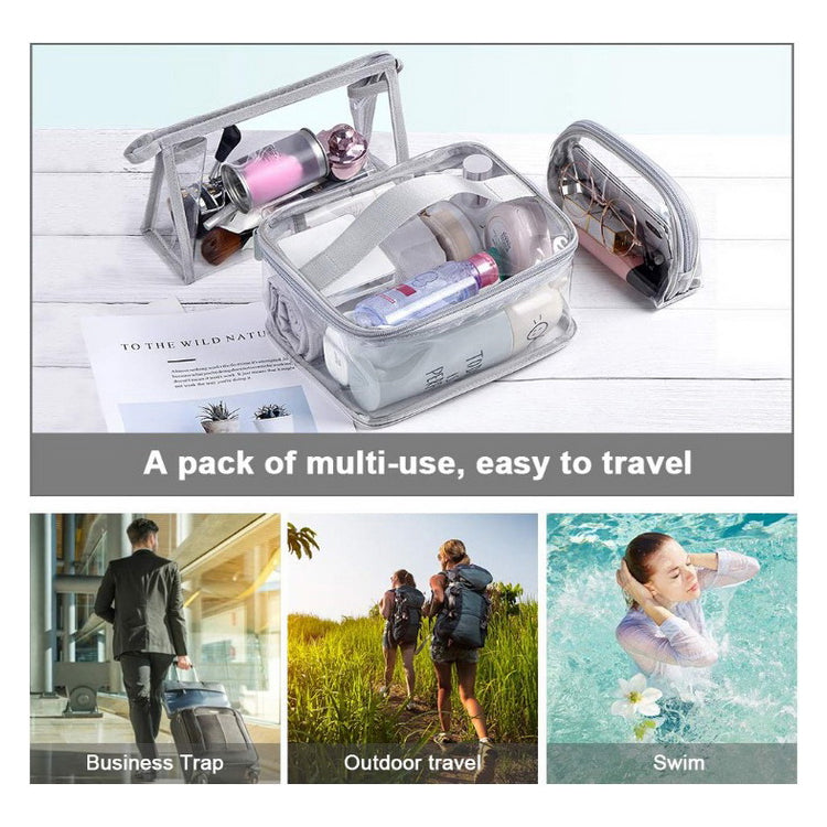 Waterproof Transparent Makeup Beauty Zipper Pouch Bag