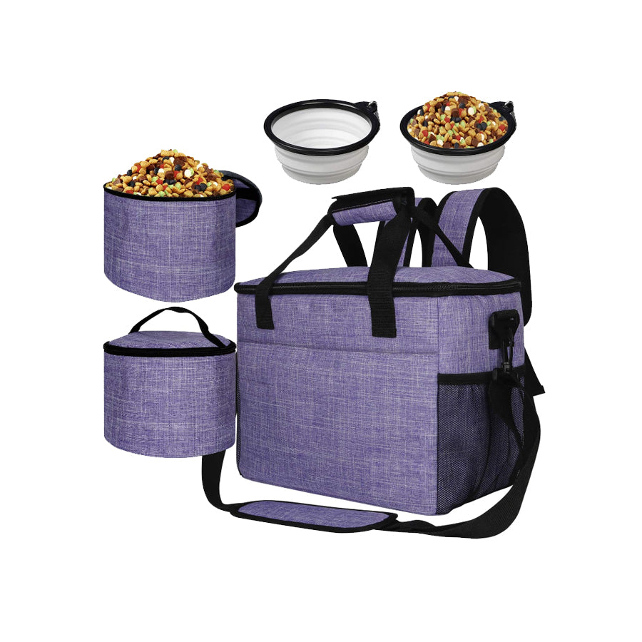 5 Piece Set Dog Pet Supplies Travel Backpack
