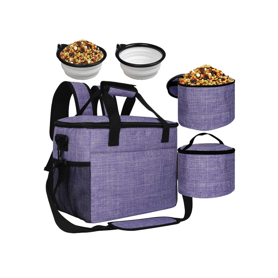 5 Piece Set Dog Pet Supplies Travel Backpack