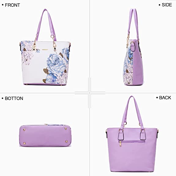 6 Pcs Designer Purses and Handbags for Women