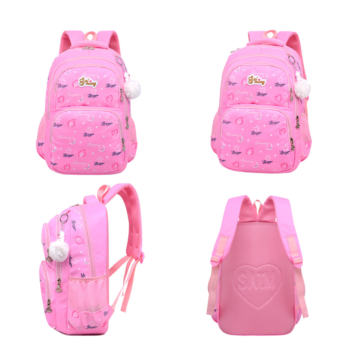 3Pcs New Schoolbag Cartoon Children's Schoolbag