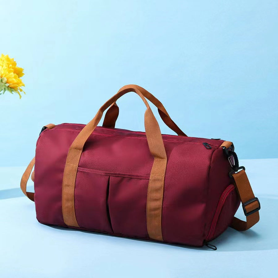 Waterproof Travel Bag with Wet Pocket & Shoe Pouch