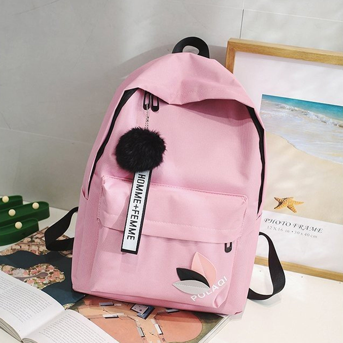 Canvas Backpack Large Capacity Travel Backpack Student School Bag