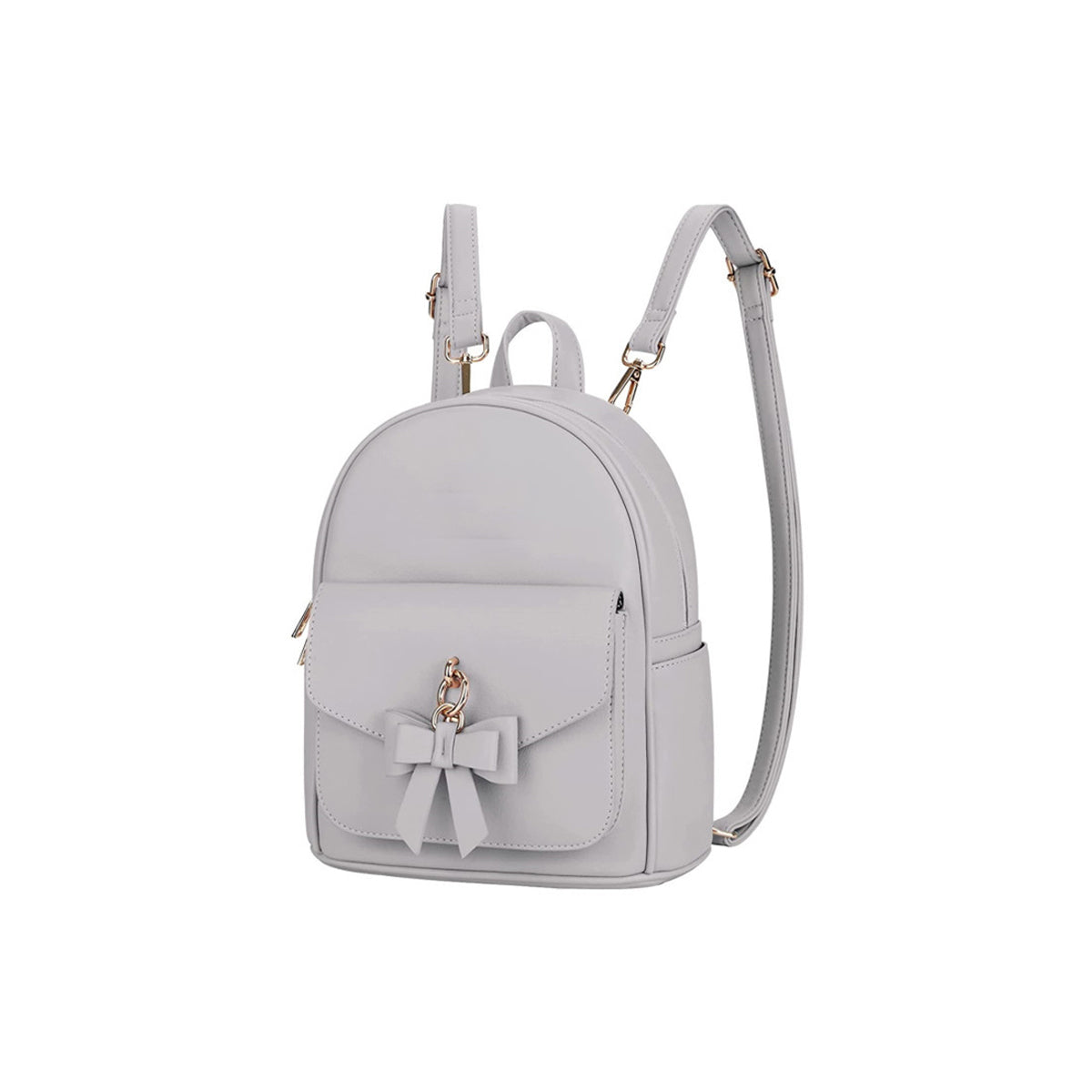 Mini Leather Backpack for Women With Charm Tassel