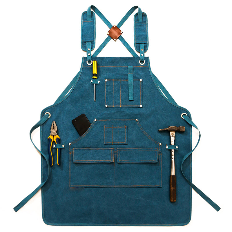 Canvas Apron with Tool Pockets