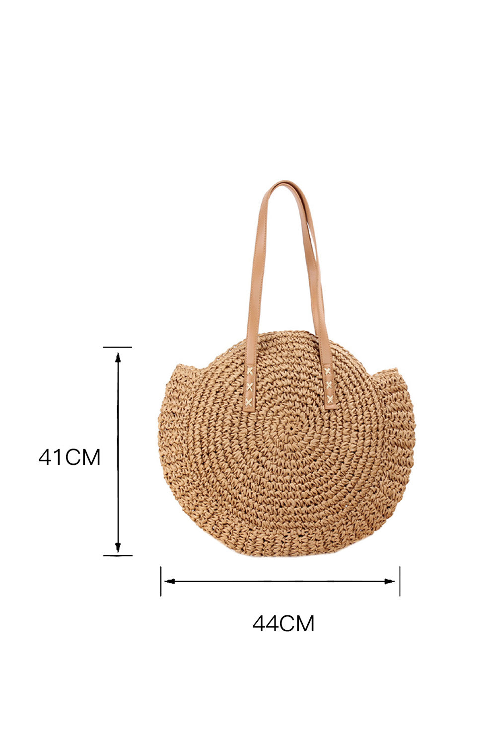 Ombre Straw Large Round Bag