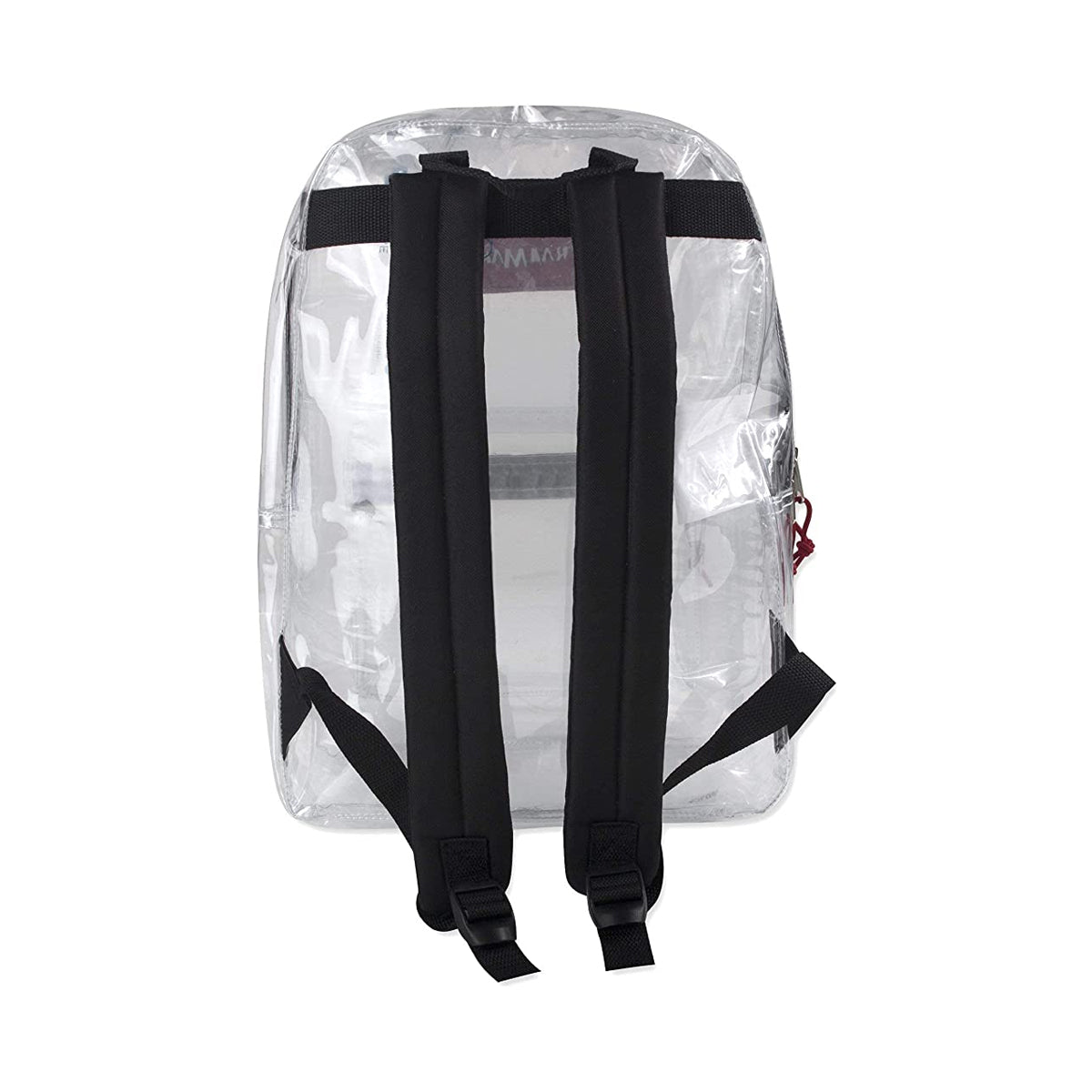Clear Backpack With Reinforced Straps & Front Accessory Pocket