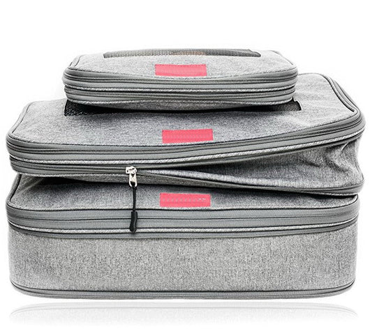 3 Sets Compression Packing Cubes Luggage Organizers