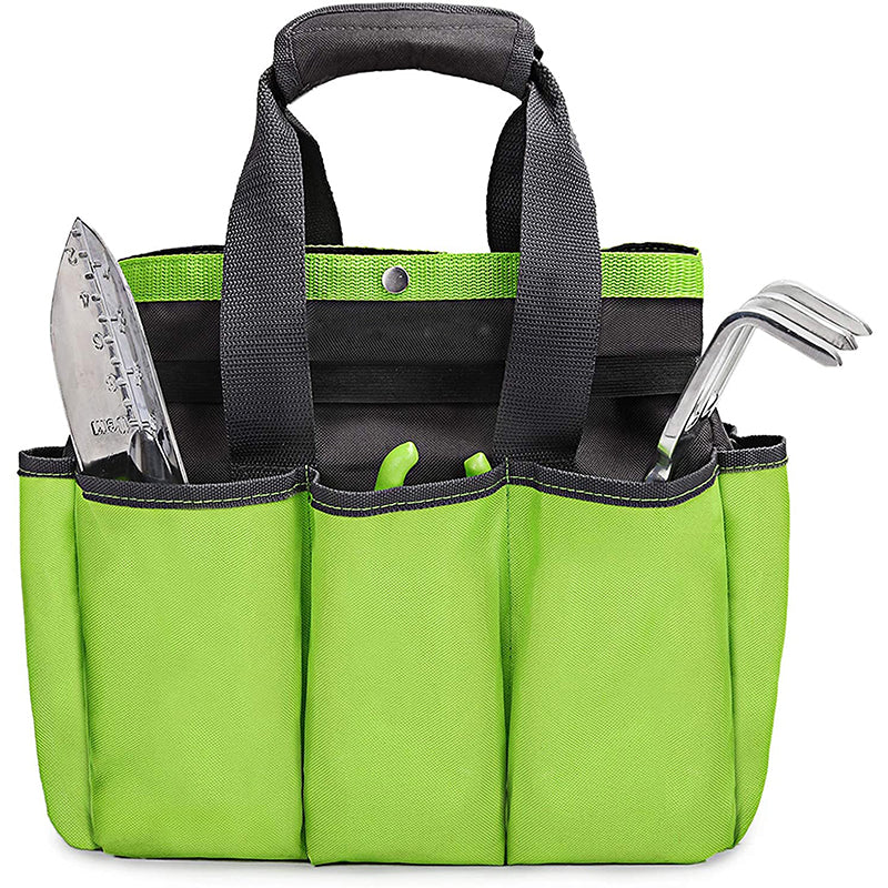 Garden Tote Tool Storage Bag With 8 Pockets