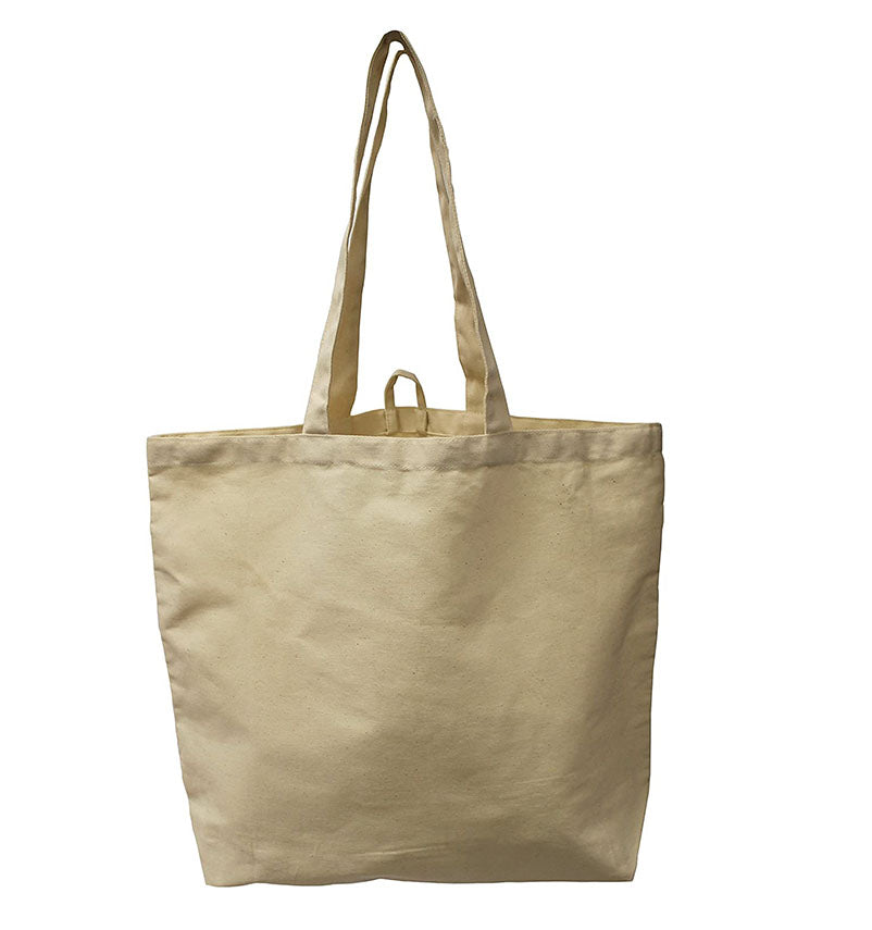 100% Organic Cotton Shopping Canvas Bag For Grocery