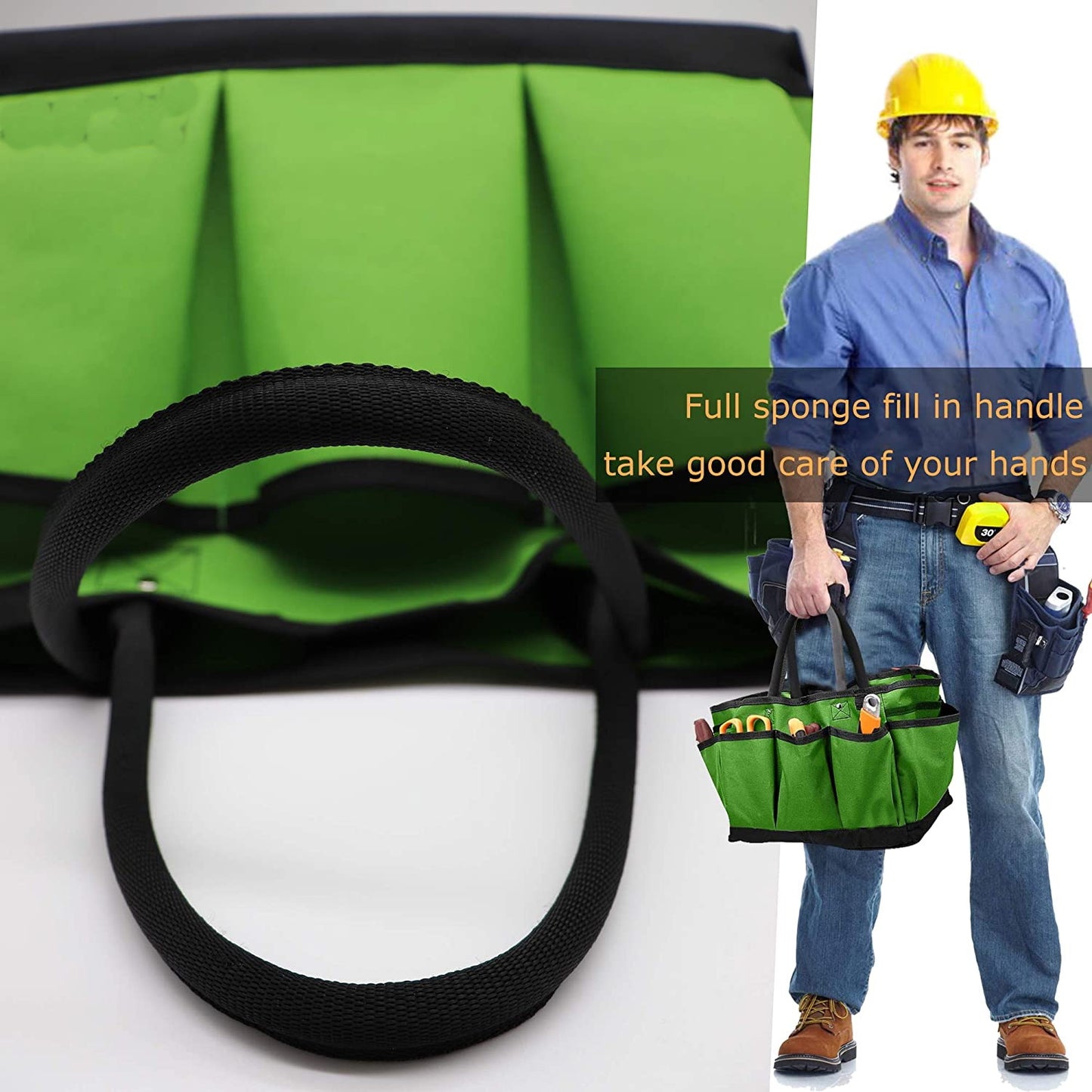 Reusable Garden Tote Large Tool Organizer Bag