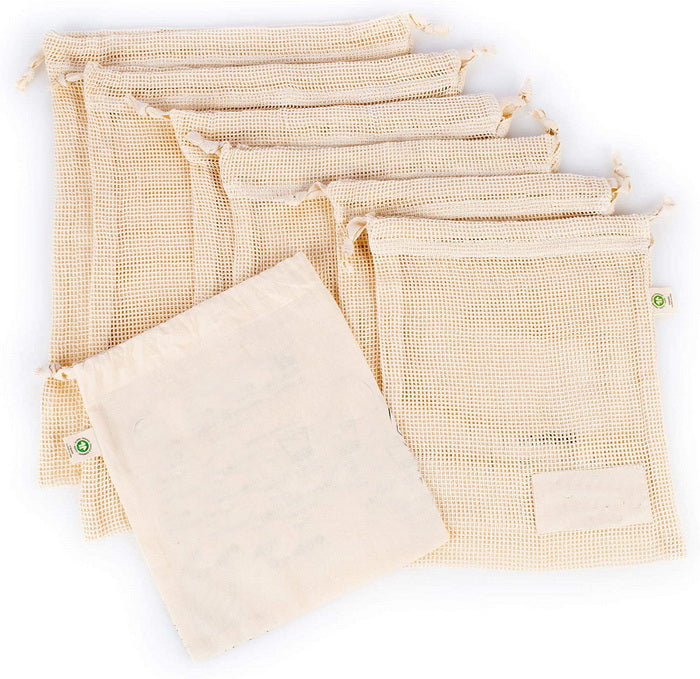 Organic Cotton Resuable Grocery Mesh Vegetable Bags