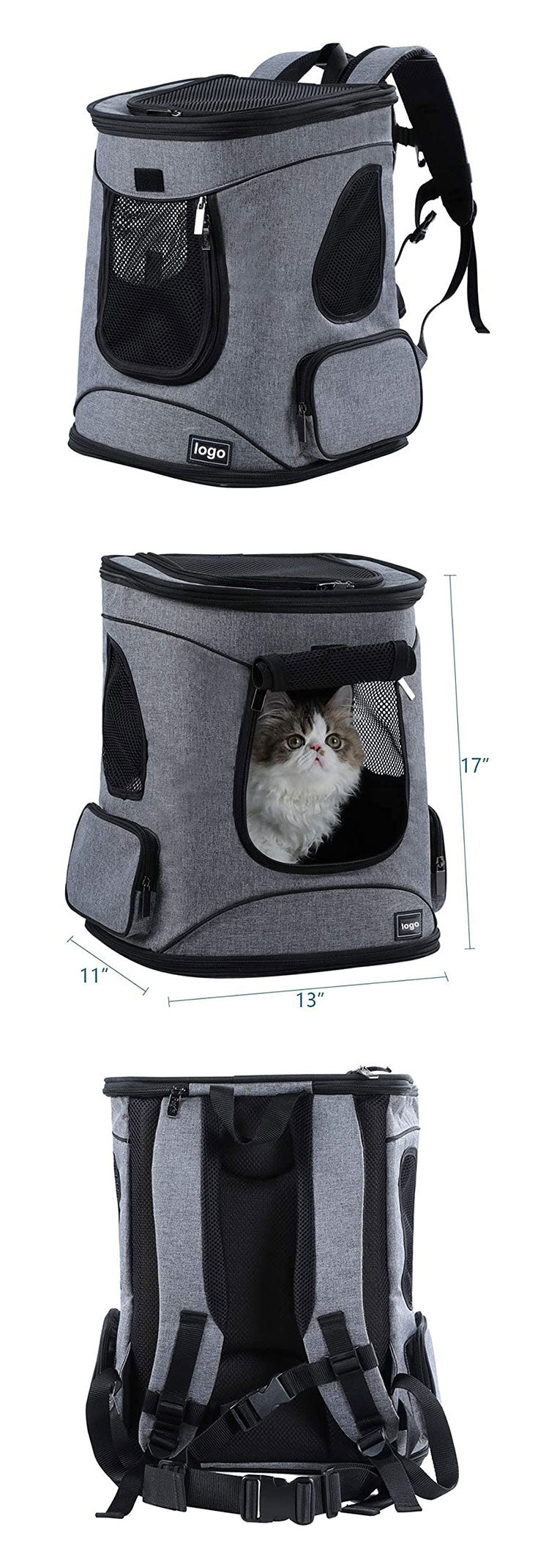 High Quality Foldable Small Pet Carrier Backpack