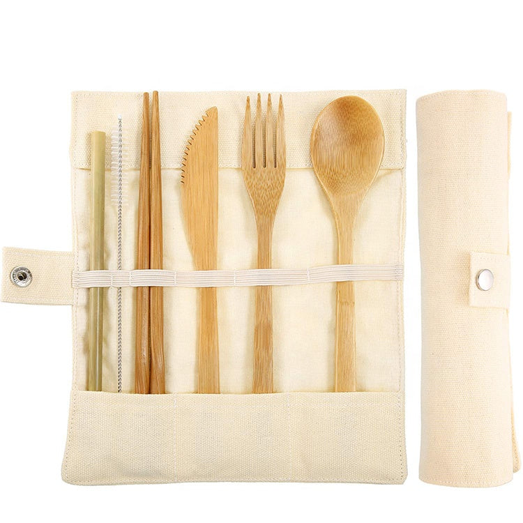 Portable Reusable Picnic Cutlery Flatware Bag