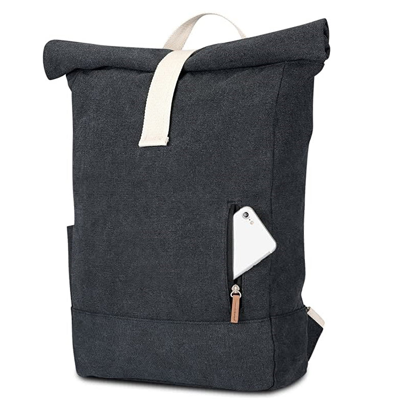 Roll Top Laptop Expandable Casual Backpack