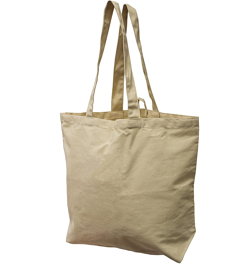 100% Organic Cotton Shopping Canvas Bag For Grocery