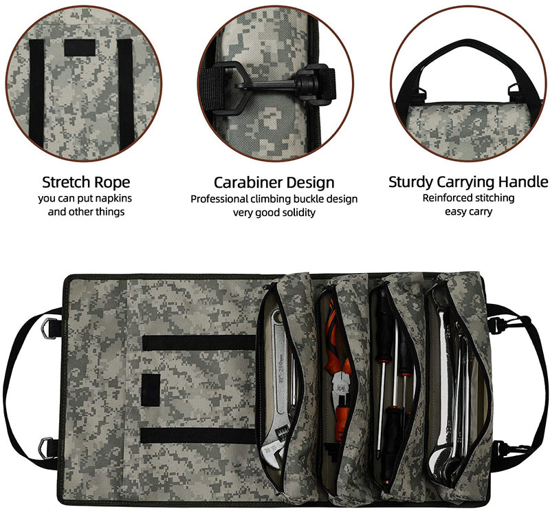 Camouflage Emergency Repair Kit Tool Organizer Tote