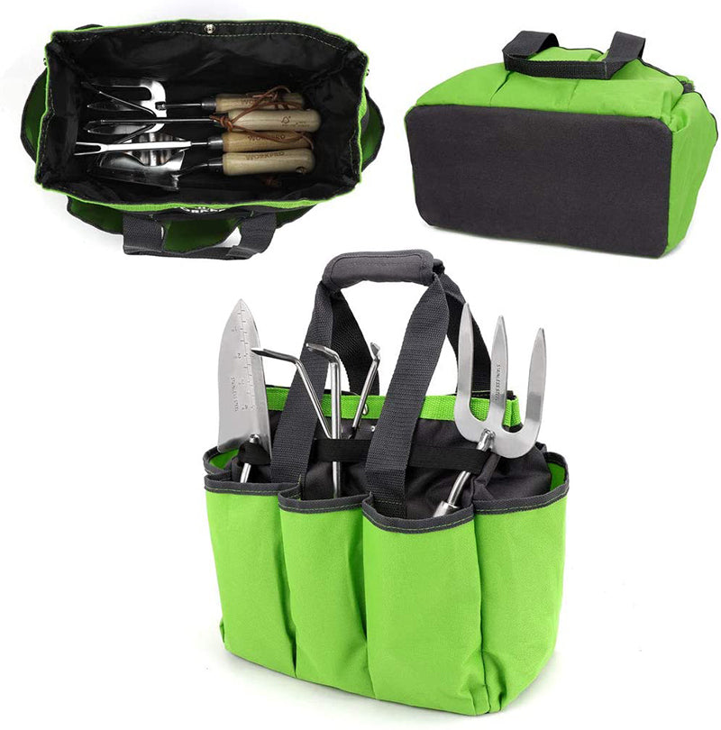 Garden Tote Tool Storage Bag With 8 Pockets