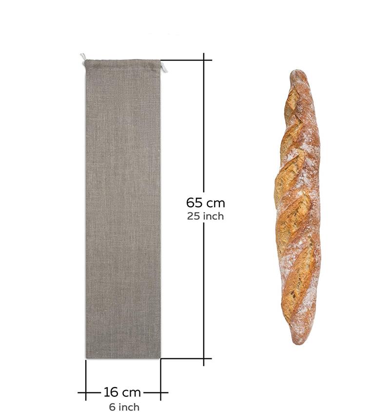 Natural Organic Cotton Linen Toast Bread Bag