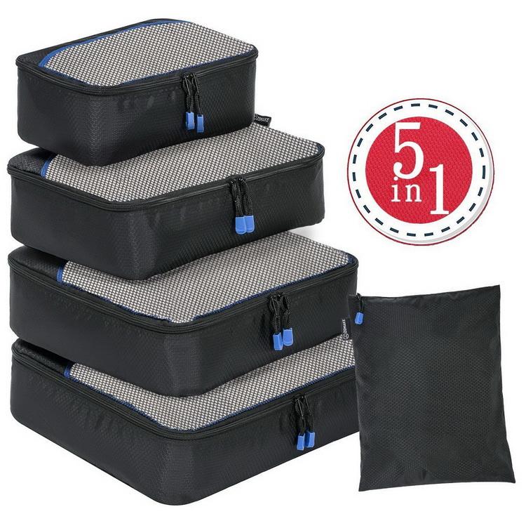 5 Pieces Sets Travel Luggage Packing Organizers