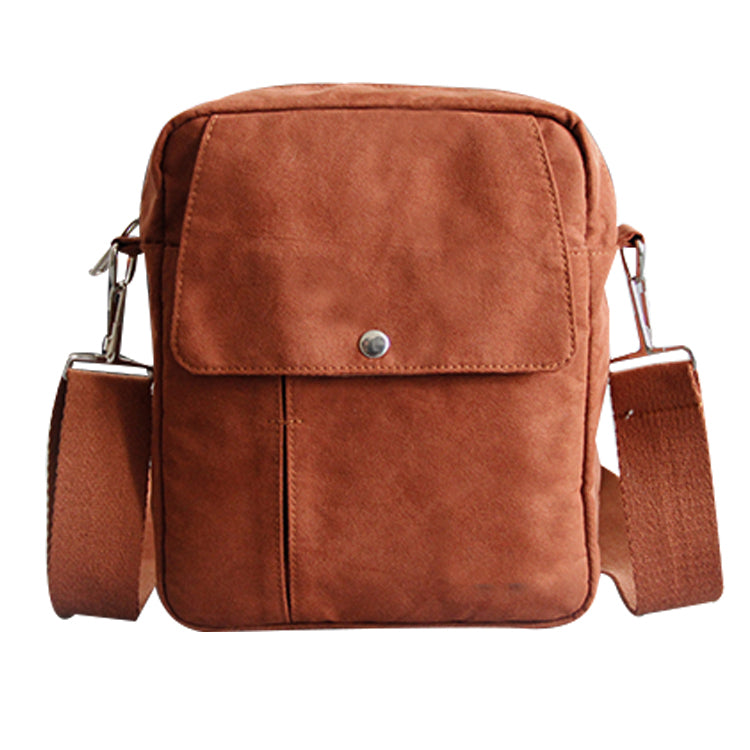 Canvas Satchel Bag with Long Strap