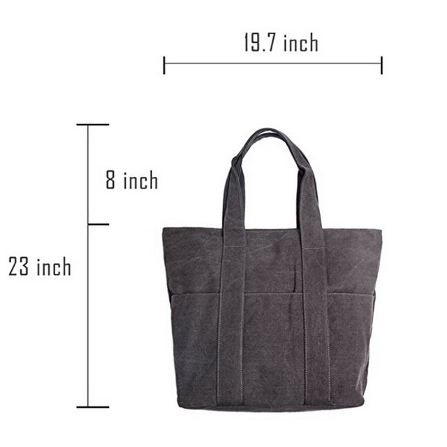 Fashion Durable Canvas Shoulder Hand Bag Tote Bag