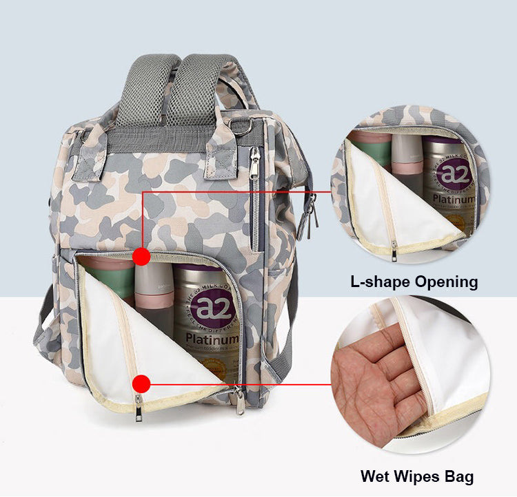 Baby Diaper Waterproof Travel Nappy Pocket Backpack