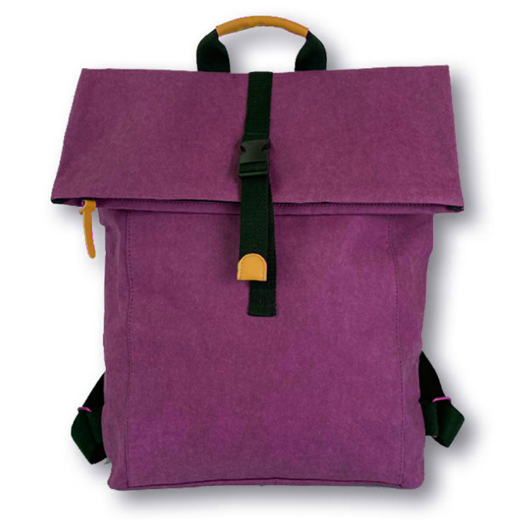 Roll Top Smart School Washable Kraft Paper Backpack