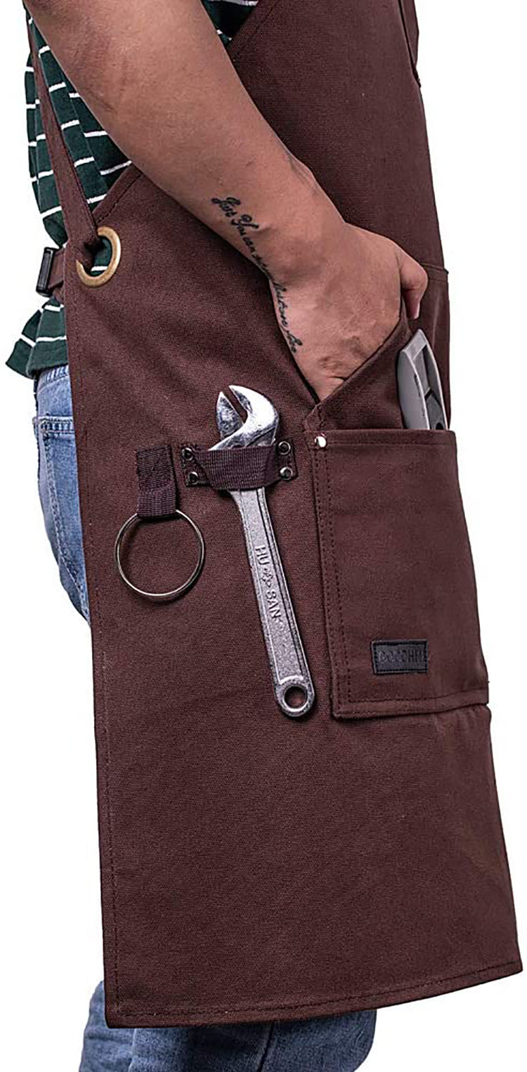 Adjustable Strap and Large Pockets Custom Aprons