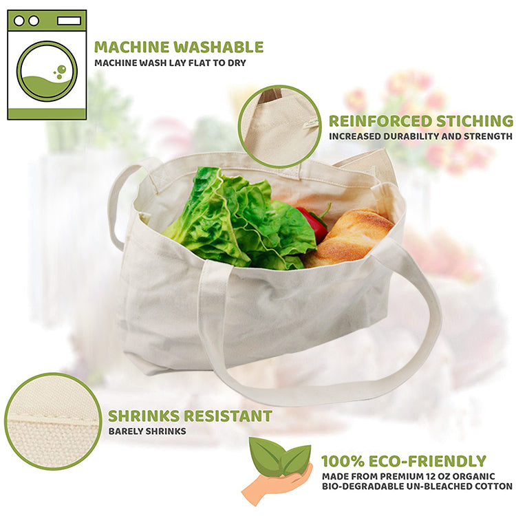 Shopping Grocery Organic Recyclable Eco Friendly Cotton Bag
