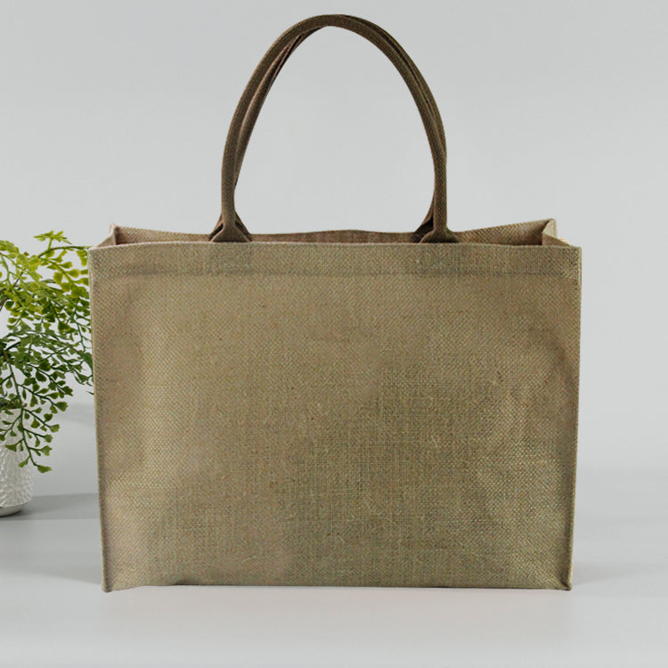 100% Nature Hemp Shopping Tote Bag