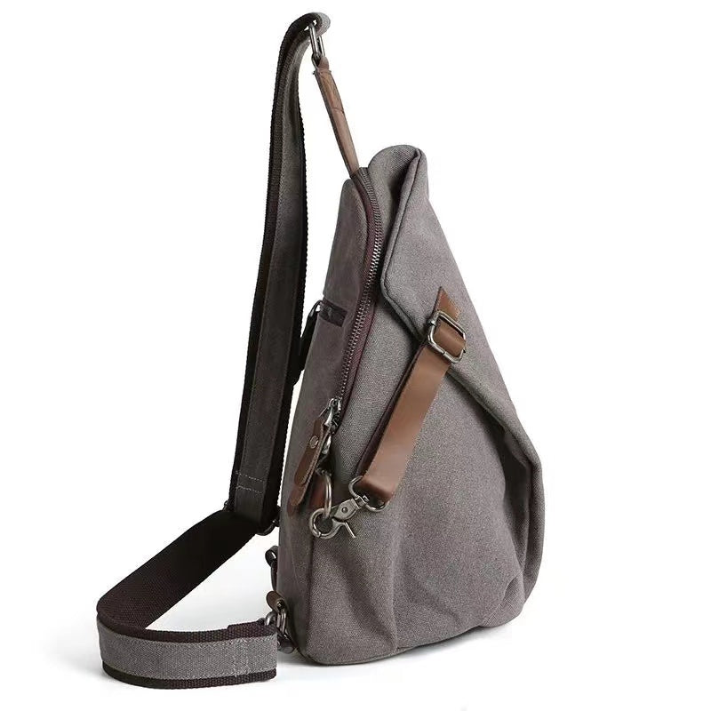 Sling Canvas Bag Small One Shoulder Backpack