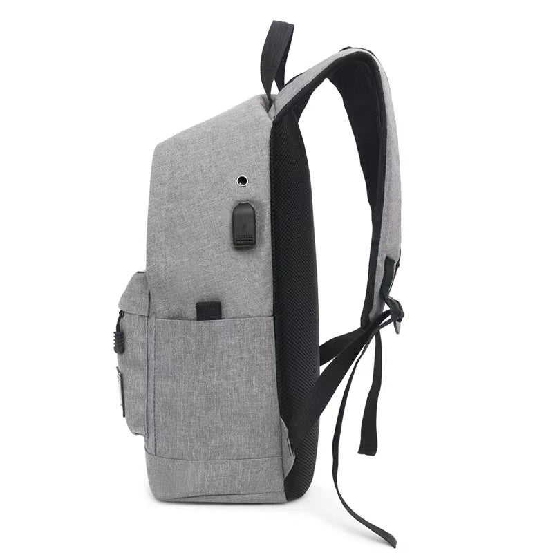 Waterproof College Laptop Backpack With Usb Charging Port