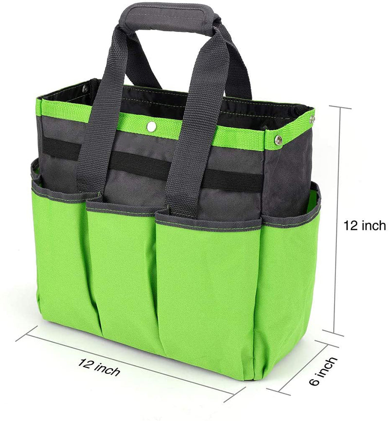 Garden Tote Tool Storage Bag With 8 Pockets