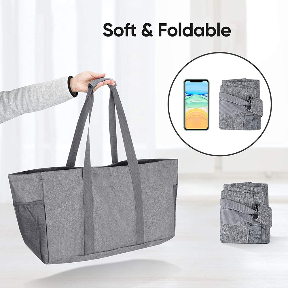 Large Soft Foldable Storage Utility Tote Bag