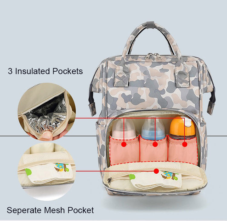 Baby Diaper Waterproof Travel Nappy Pocket Backpack