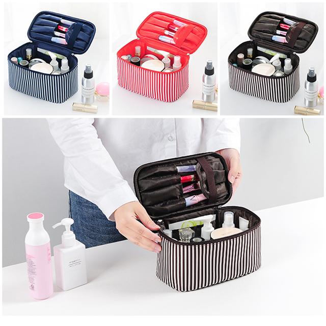 Travel Organizer Toiletry Cosmetic Bag With Compartments