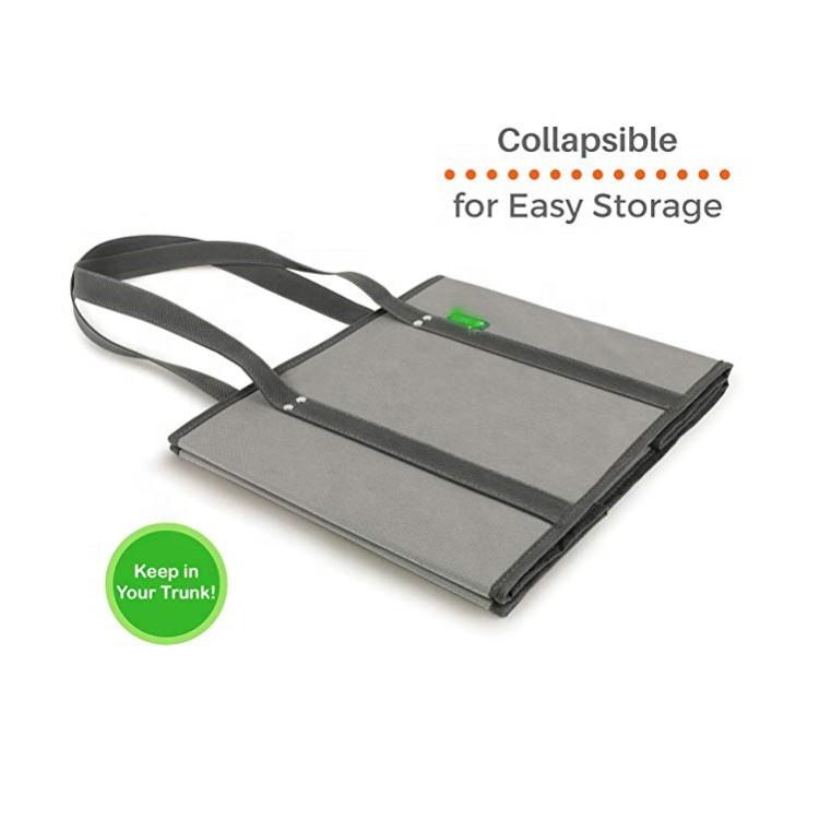 Collapsible Eco-friendly 3 Pack Reusable Shopping Bags