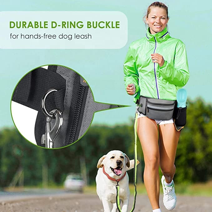 Dog Treat Pouch for Training Built in Poop Bag