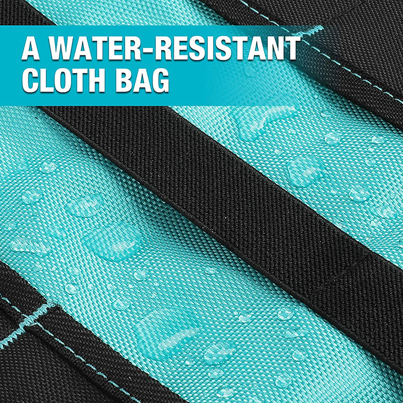 Roll Up Tool Organizer Bag With Pouch and Protective Flap