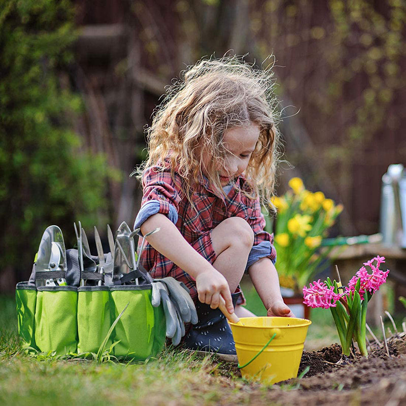 Garden Tote Tool Storage Bag With 8 Pockets