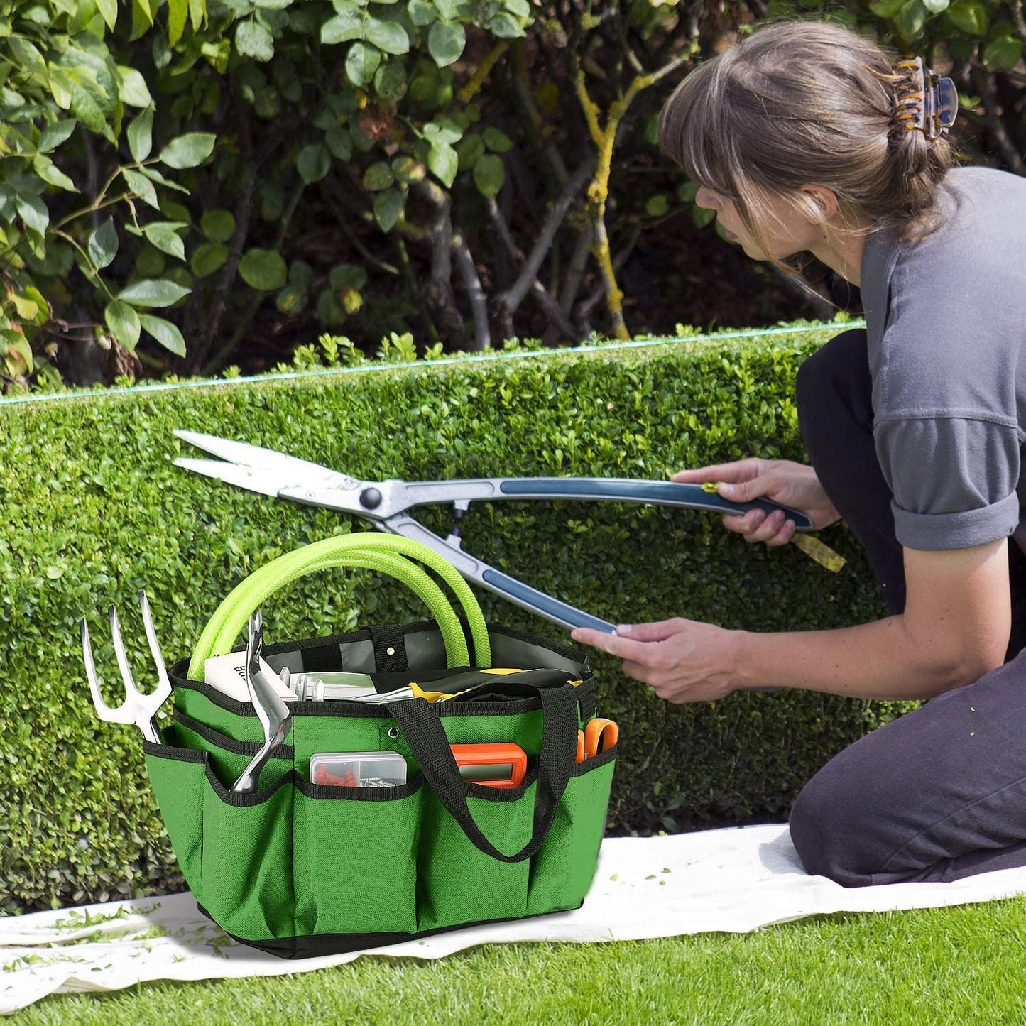 Reusable Garden Tote Large Tool Organizer Bag