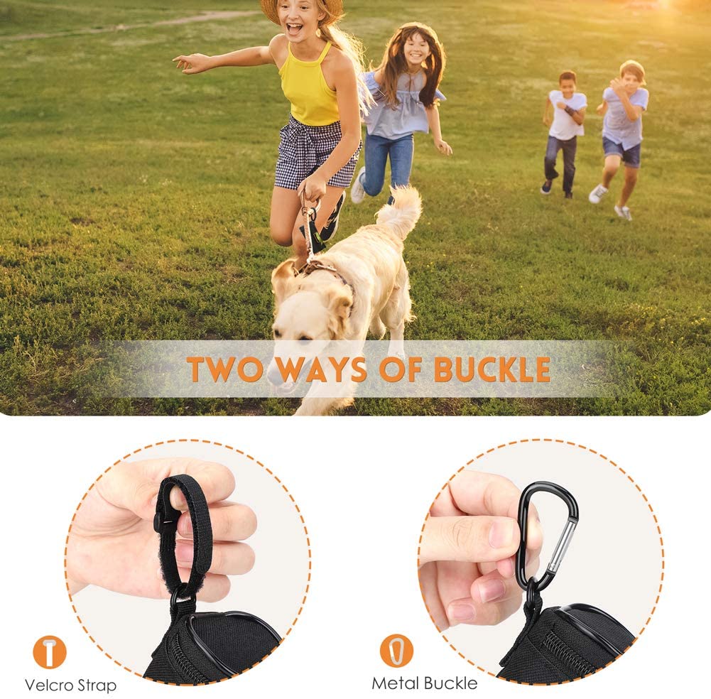 Dog Waste Bag Dispenser With Carabiner Clip
