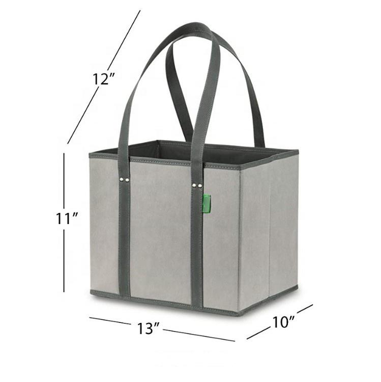 Collapsible Eco-friendly 3 Pack Reusable Shopping Bags