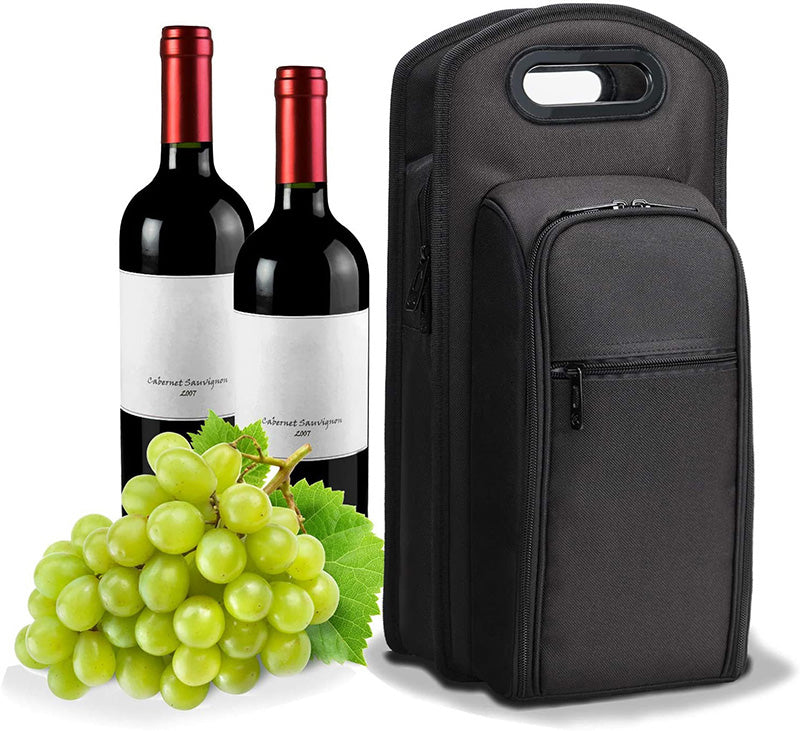 Insulated Wine Travel Cooler Bag With Handle