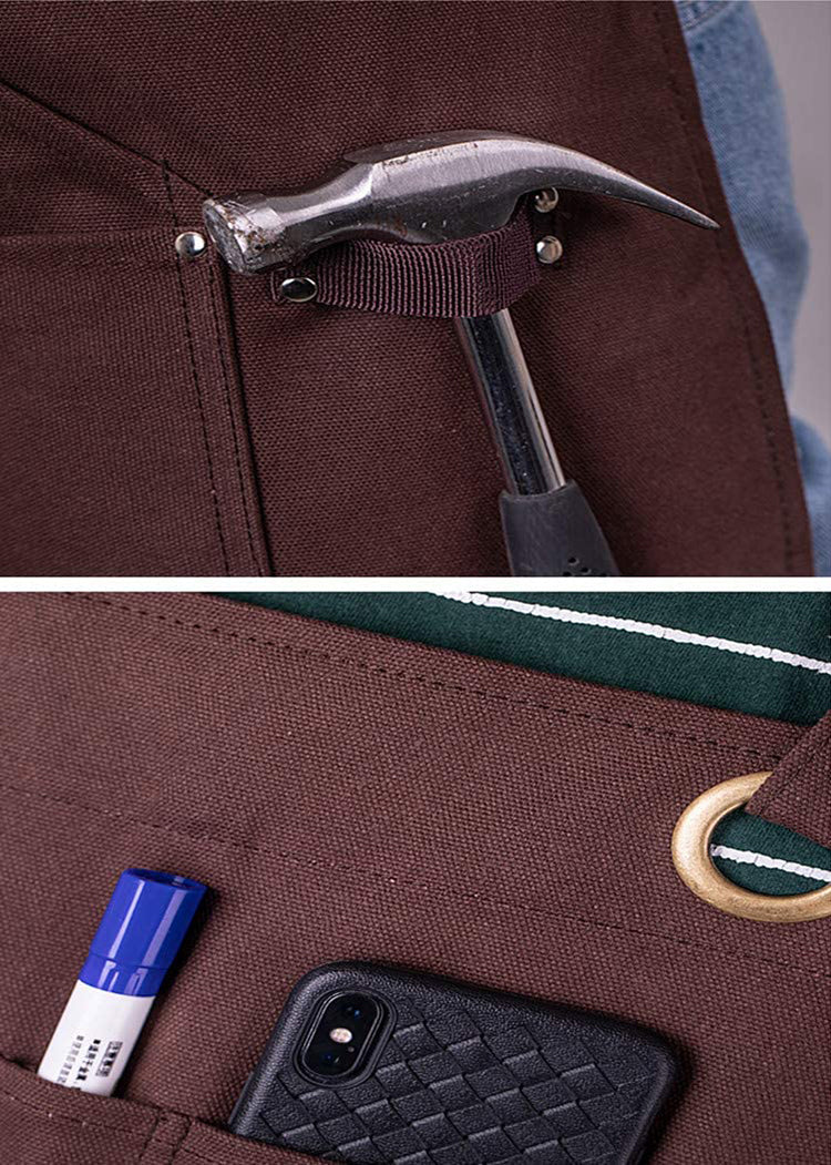 Adjustable Strap and Large Pockets Custom Aprons