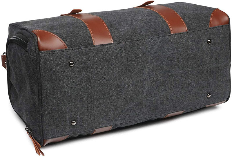 High Quality Canvas Leather Outdoor Sports Weekender Bag